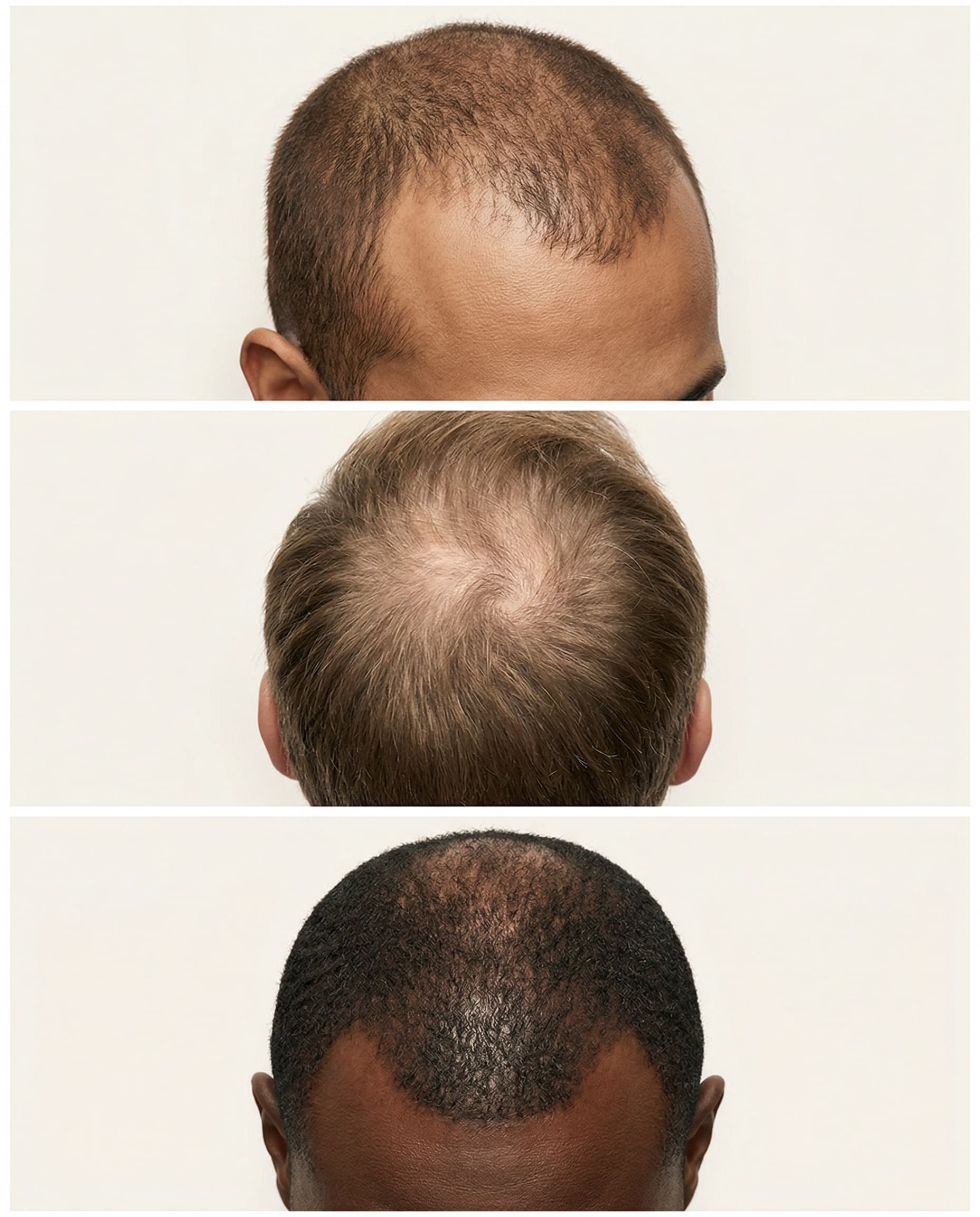 Man experiencing hair loss